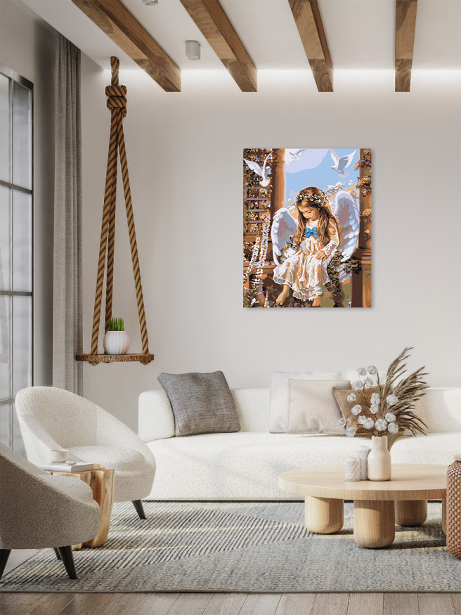 Raqamlar bo&amp;#039;yicha rasm &amp;quot;Yosh farishta&amp;quot;