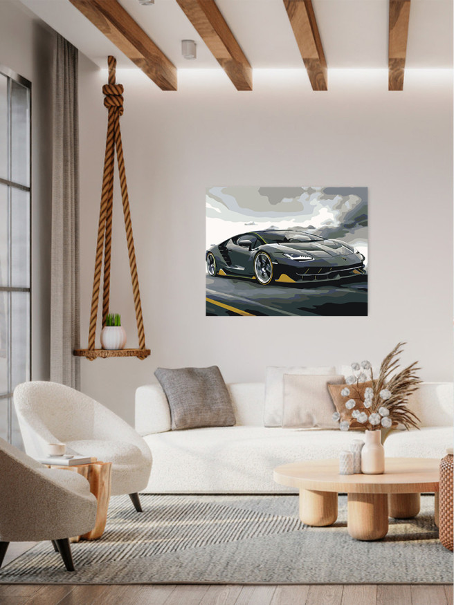 Raqamlar bo&amp;#039;yicha rasm &amp;quot;Lamborghini&amp;quot;