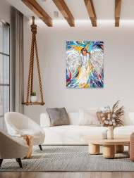 Картина по номерам &amp;quot;Белый ангел&amp;quot;