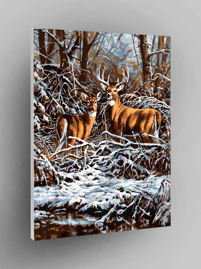 Raqamlar bo&amp;#039;yicha rasm &amp;quot;Kiyiklar&amp;quot;