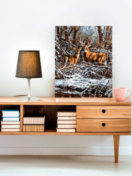 Raqamlar bo'yicha rasm "Kiyiklar"