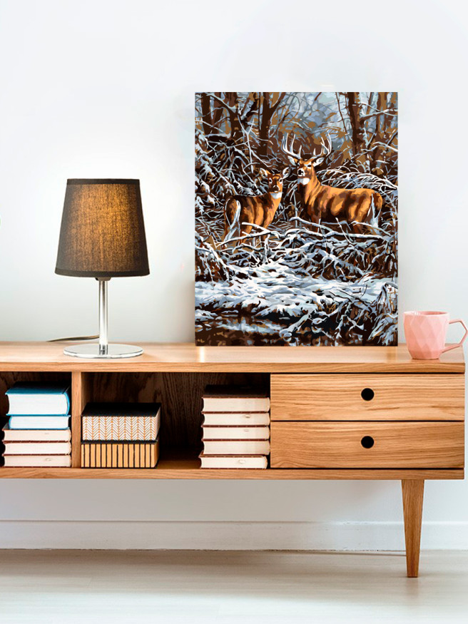 Raqamlar bo&amp;#039;yicha rasm &amp;quot;Kiyiklar&amp;quot;