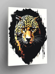 Raqamlar bo&#039;yicha rasm &quot;Leopard&quot;