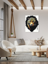 Raqamlar bo&#039;yicha rasm &quot;Leopard&quot;