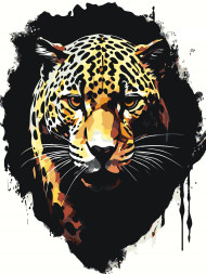 Raqamlar bo&#039;yicha rasm &quot;Leopard&quot;