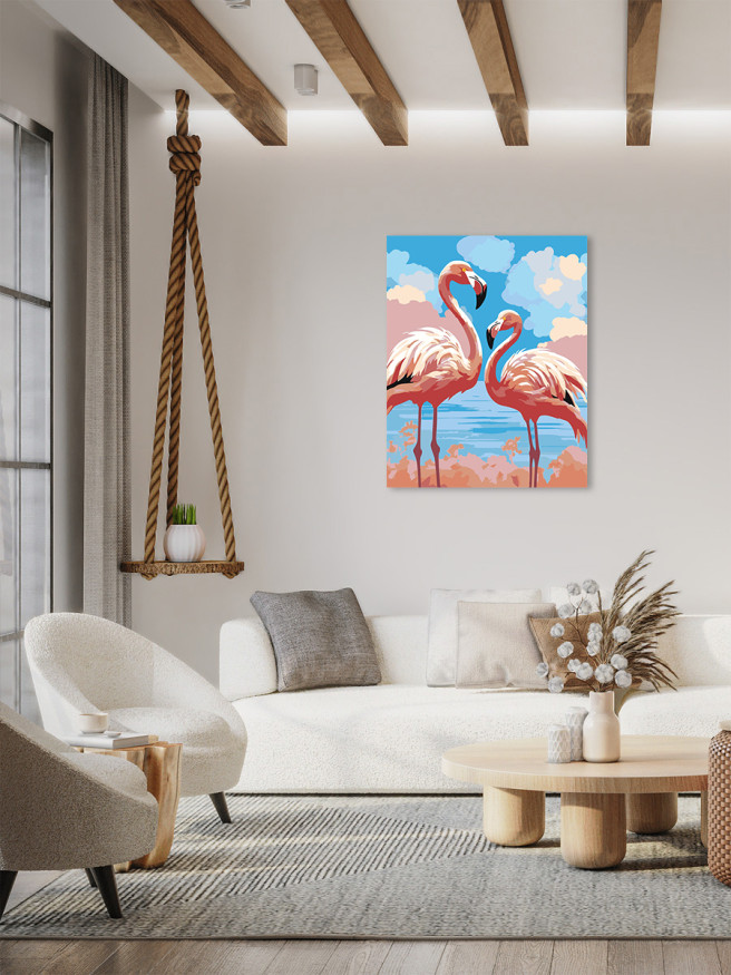 Raqamlar bo&amp;#039;yicha rasm &amp;quot;Flamingo&amp;quot;