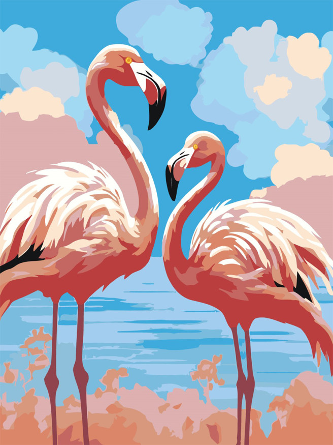 Raqamlar bo&amp;#039;yicha rasm &amp;quot;Flamingo&amp;quot;