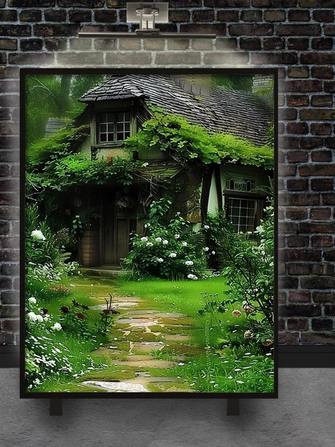 Постер на холсте &amp;quot;Домик в лесу&amp;quot;