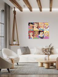 Raqamlar bo‘yicha rasm "Disney malikalari"