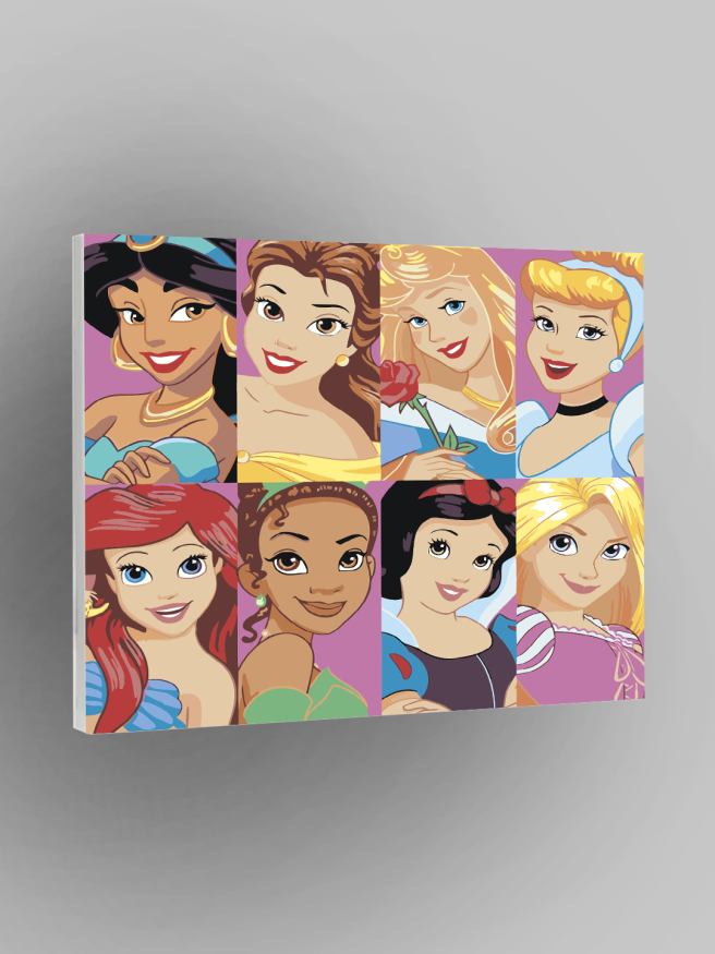 Raqamlar bo‘yicha rasm &amp;quot;Disney malikalari&amp;quot;