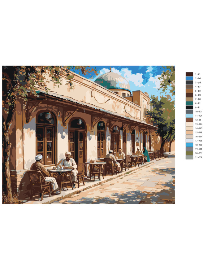 Raqamlar bo‘yicha rasm &amp;quot;Eski choyxona&amp;quot;