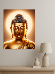 Постер на холсте &amp;quot;Золотое сияние Будды&amp;quot;