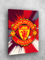 Holstga bosilgan poster &amp;quot;Manchester Yunayted logotipi&amp;quot;