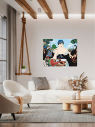 Картина по номерам &amp;quot;Боpис Кустодиев - Купчиха за чаем&amp;quot;