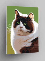 Raqamlar bo&#039;yicha rasm &quot;To&#039;liq mushuk&quot;