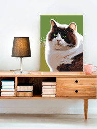 Raqamlar bo&#039;yicha rasm &quot;To&#039;liq mushuk&quot;