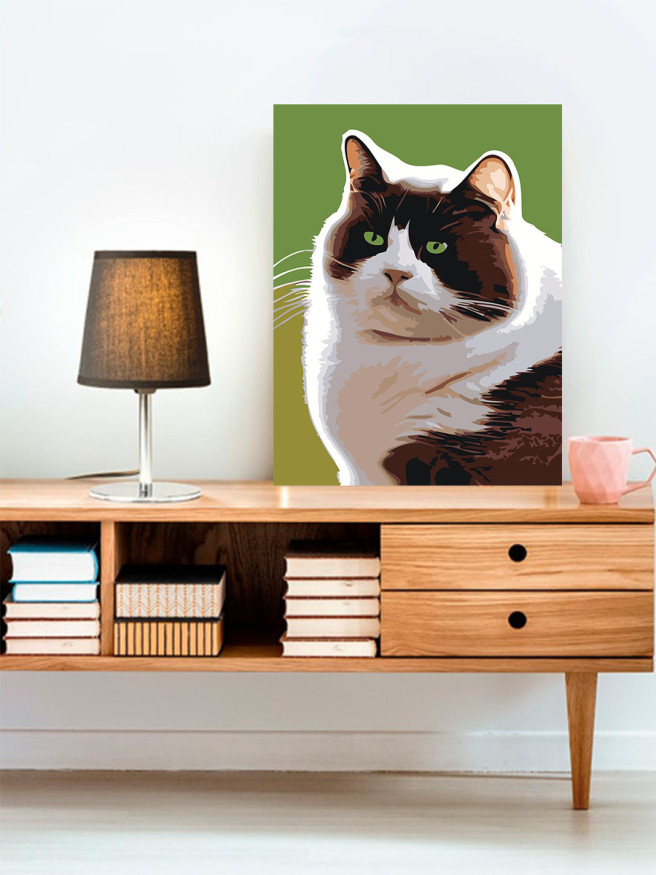 Raqamlar bo&amp;#039;yicha rasm &amp;quot;To&amp;#039;liq mushuk&amp;quot;