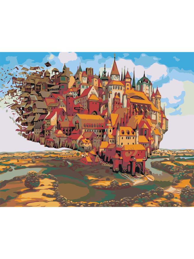 Raqamlar bo&amp;#039;yicha rasm &amp;quot;Uchar qal&amp;#039;a&amp;quot; 