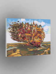 Картина по номерам &amp;quot;Летающий замок&amp;quot;