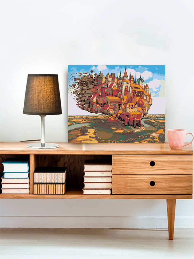 Raqamlar bo&amp;#039;yicha rasm &amp;quot;Uchar qal&amp;#039;a&amp;quot; 