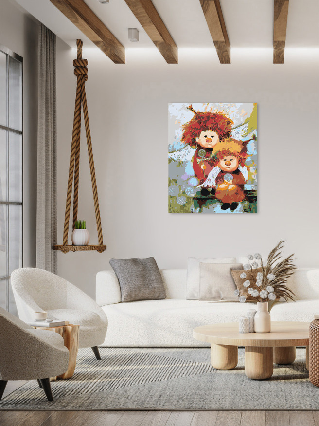 Raqamlar bo&amp;#039;yicha rasm &amp;quot;Aka va singil&amp;quot;