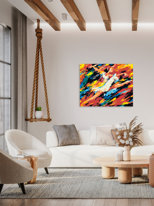 Картина по номерам &amp;quot;Балерина в красках&amp;quot;