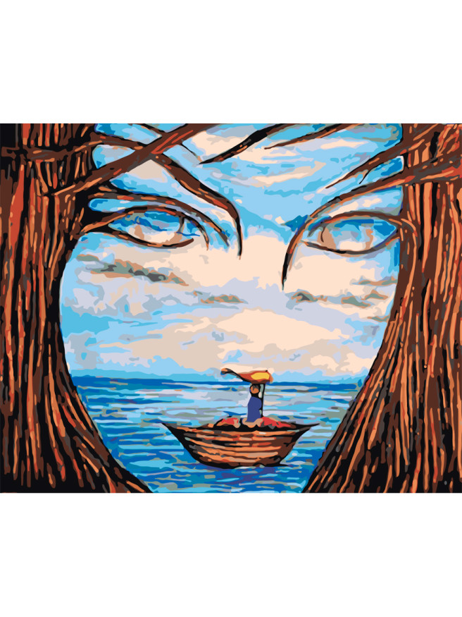 Raqamlar bo&amp;#039;yicha rasm &amp;quot;Giz yuzidagi peyzaj&amp;quot;