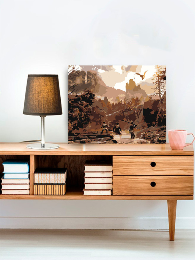 Картина по номерам &amp;quot;Охота в лесу&amp;quot;