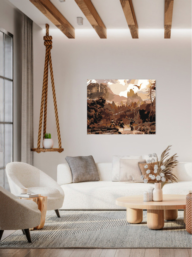 Картина по номерам &amp;quot;Охота в лесу&amp;quot;