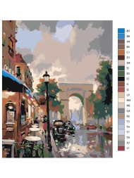 Картина по номерам &amp;quot;Городской пейзаж&amp;quot;