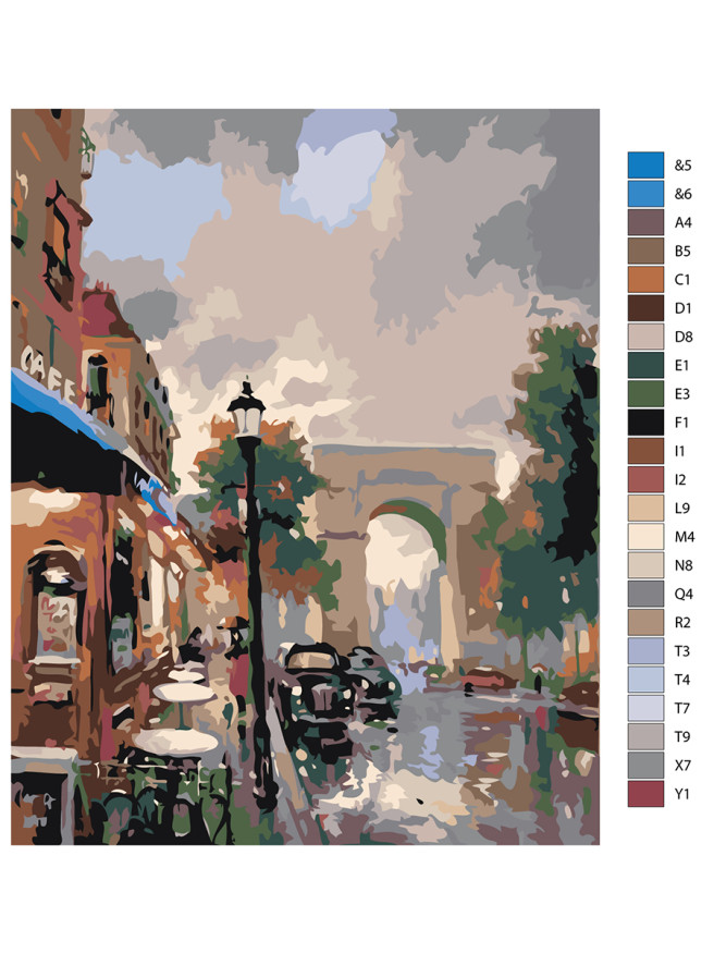 Raqamlar bo&amp;#039;yicha rasm &amp;quot;Shahar manzarasi&amp;quot;