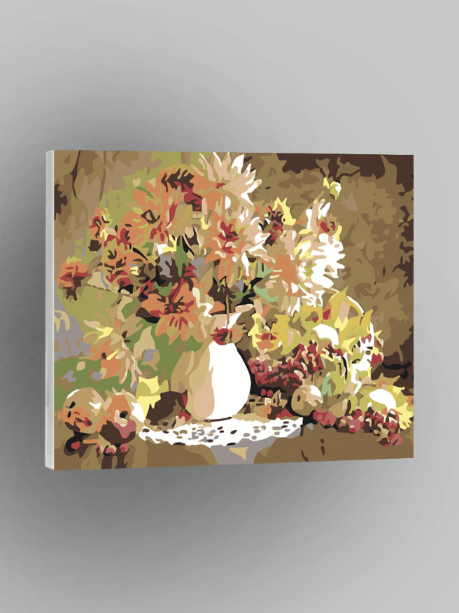 Raqamlar bo&amp;#039;yicha rasm &amp;quot;Gullar bilan vaza&amp;quot;