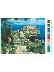 Raqamlar bo&#039;yicha rasm &quot;Manzara&quot;