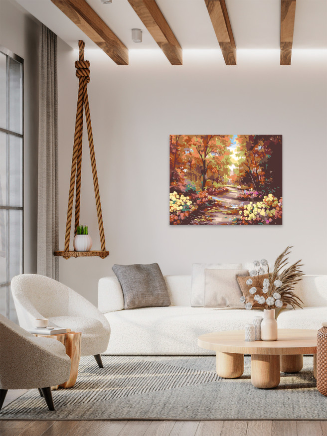 Картина по номерам &amp;quot;Тропинка в осеннем лесу&amp;quot;