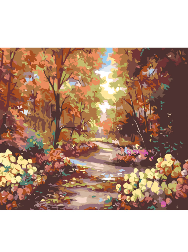 Картина по номерам &amp;quot;Тропинка в осеннем лесу&amp;quot;