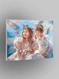 Картина по номерам &amp;quot;Дети-ангелочки&amp;quot;