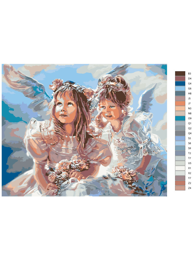 Картина по номерам &amp;quot;Дети-ангелочки&amp;quot;