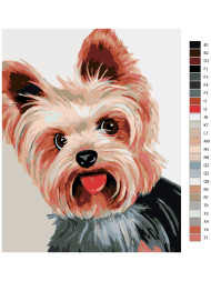 Raqamlar bo&#039;yicha rasm &quot;Kuchuk rasmi&quot;