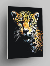 Raqamlar bo'yicha rasm "Chiroyli leopard"