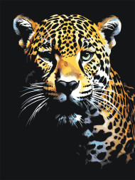 Raqamlar bo'yicha rasm "Chiroyli leopard"