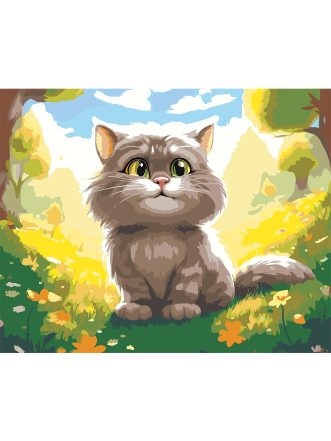 Картина по номерам &amp;quot;Смешной котёнок&amp;quot;