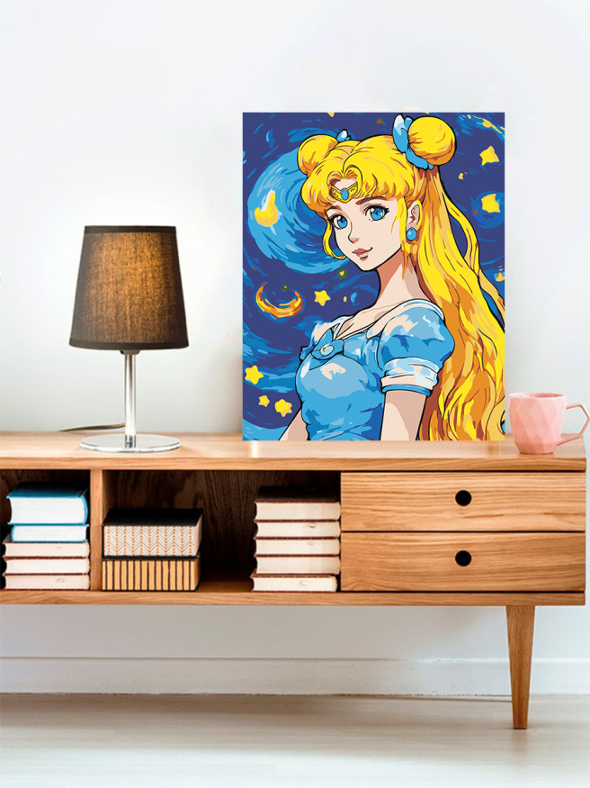 Картина по номерам &amp;quot;Красивая девушка&amp;quot;