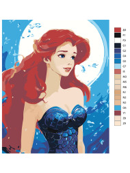 Raqamlar bo&#039;yicha rasm &quot;Qizil sochli qiz&quot;