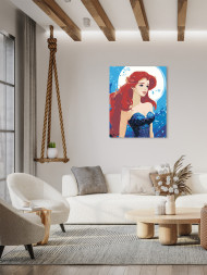 Raqamlar bo&#039;yicha rasm &quot;Qizil sochli qiz&quot;