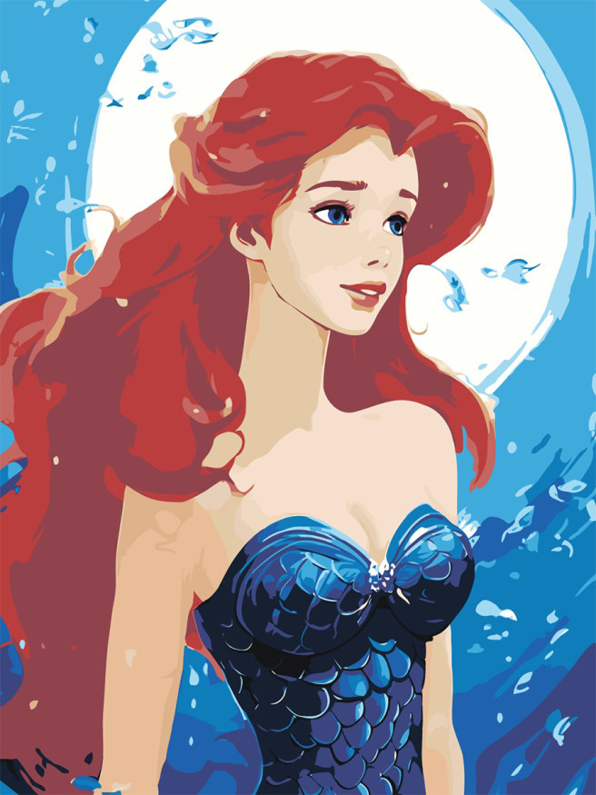 Картина по номерам &amp;quot;Красноволосая девушка&amp;quot;