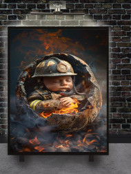 Постер на холсте &amp;quot;Рождённый в огне&amp;quot;