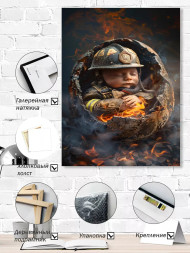 Постер на холсте &amp;quot;Рождённый в огне&amp;quot;