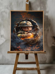 Постер на холсте &amp;quot;Рождённый в огне&amp;quot;