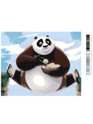 Raqamlar bo‘yicha rasm &quot;Kung-Fu Panda&quot;