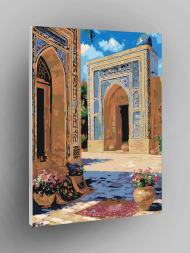 Картина по номерам "Двор восточного зодчества"